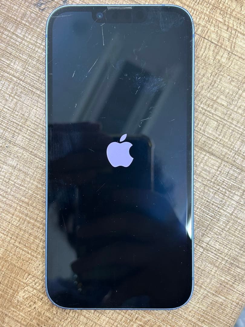 専用中古　iPhone14 128GB ブルーMPVJ3J SIMフリー　ヒビ有
