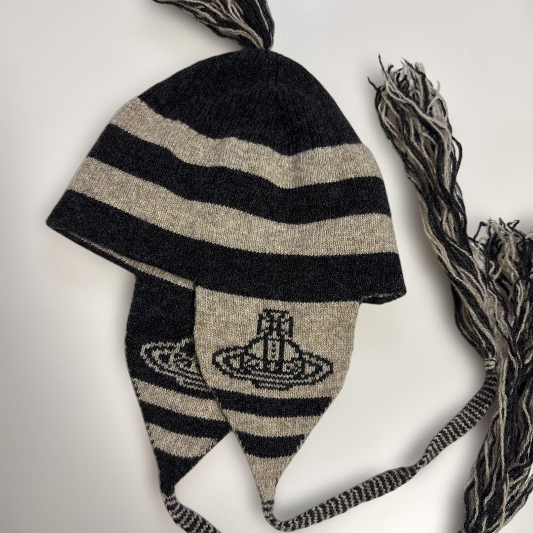 ヴィヴィアンウエストウッド 耳当てニット帽