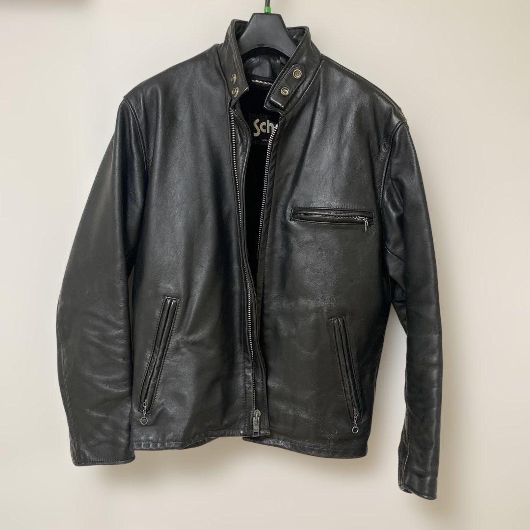 訳ありschott ショット641シングルライダース ボアライナー付 38