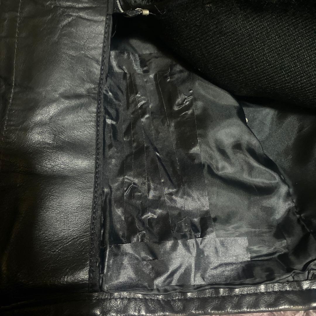 訳ありschott ショット641シングルライダース ボアライナー付 38