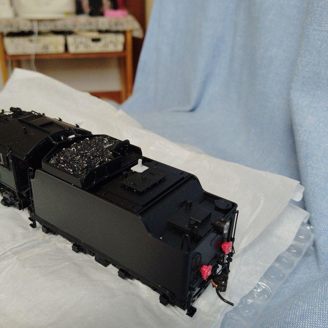 上*と様 蒸気機関車モデル 黒色 ディテール豊富