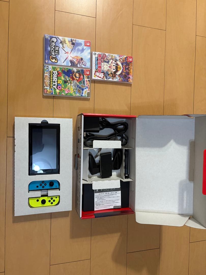 Nintendo Switch ネオンブルー/イエロー 本体+ゲーム3本