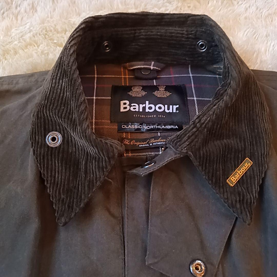 美品　現行タグ　Barbour　クラシック　ノーザンブリア　オリーブ