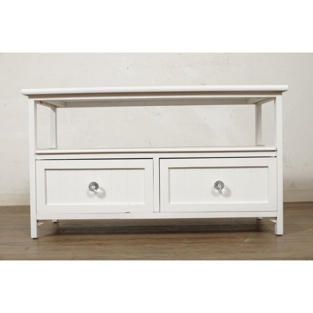 フォロー割【新品】アンティーク調 テレビ台　クリスタル調ハンドル　 幅72㎝