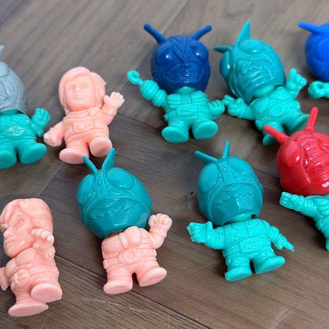 【当時物】仮面ライダー倶楽部 SDライダー消しゴム 昭和レトロ まとめ 面取れ