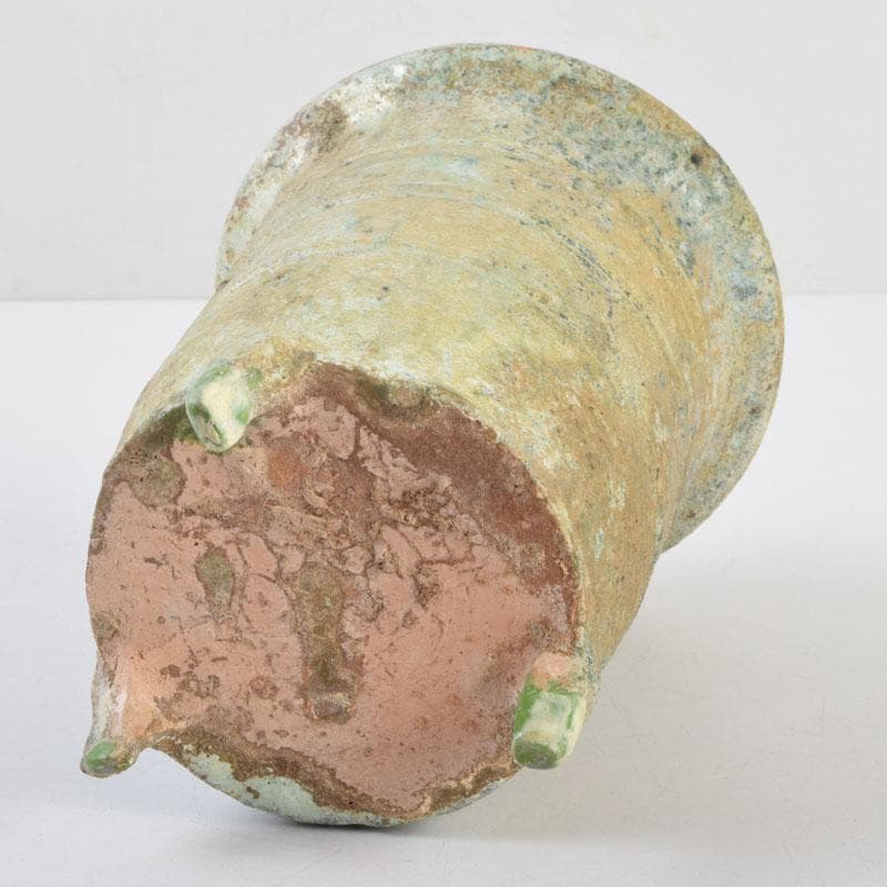 中国　漢緑釉　銀化　穀物倉　C　9229