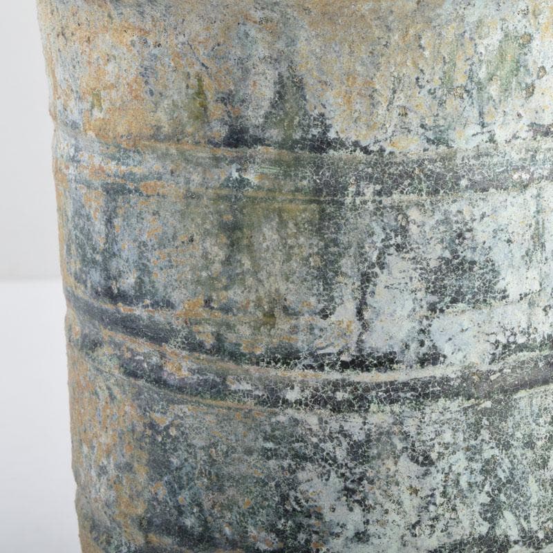 中国　漢緑釉　銀化　穀物倉　C　9229