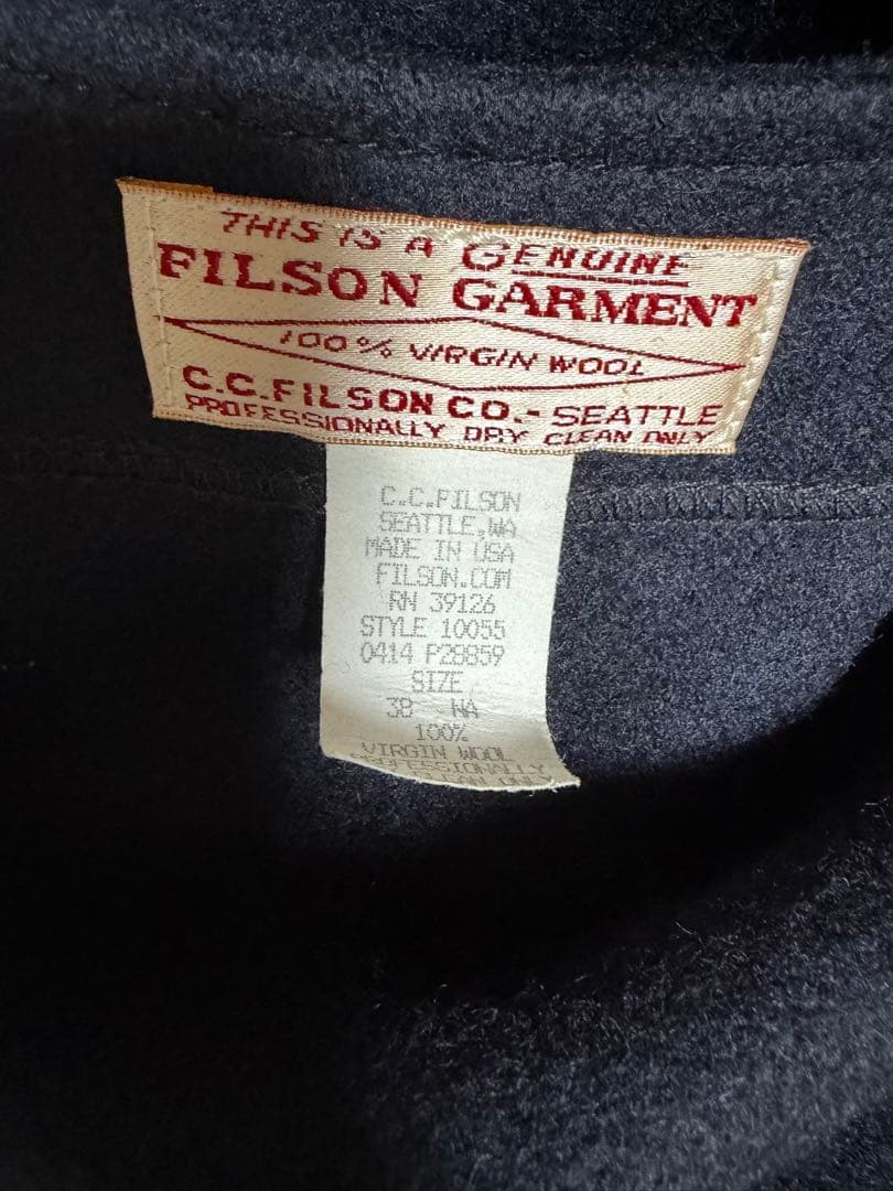 【美品】【即日対応】USAメイド　C. Filson Co. ネイビー ベスト