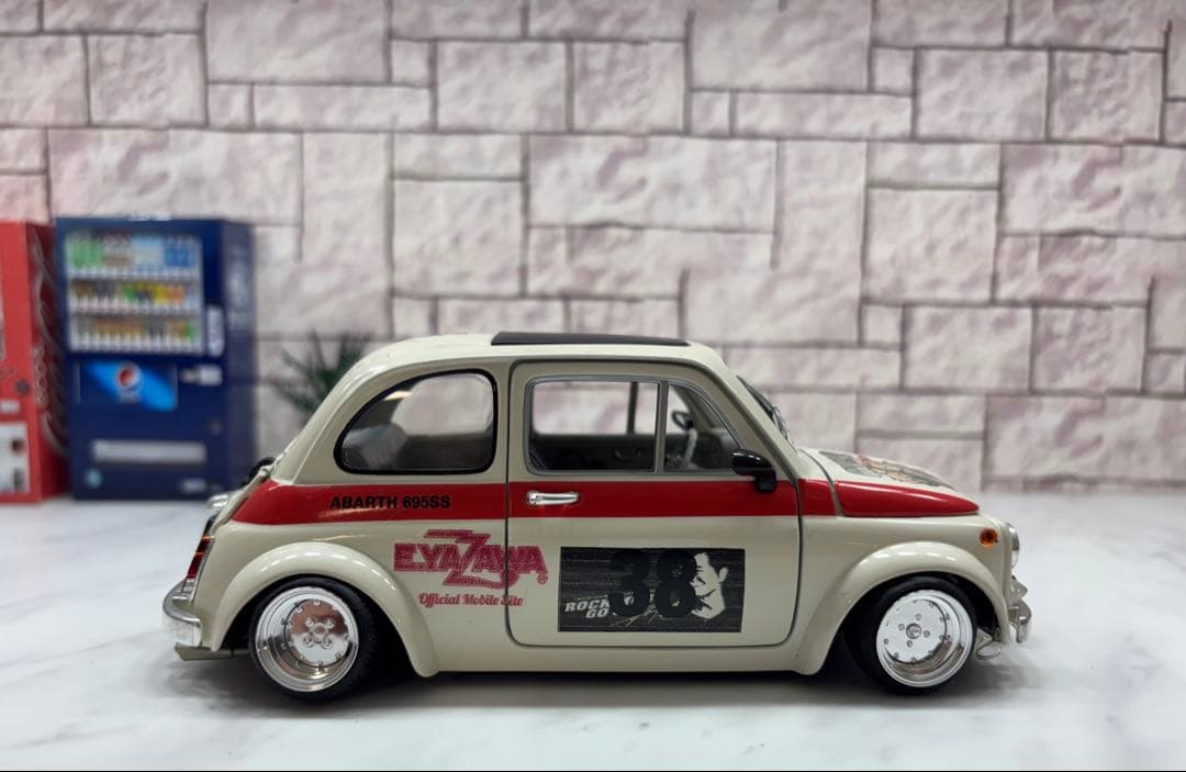 1/18ミニカー　アバルト スピードスターMK -Ⅰ深リムカスタム　矢沢永吉仕様