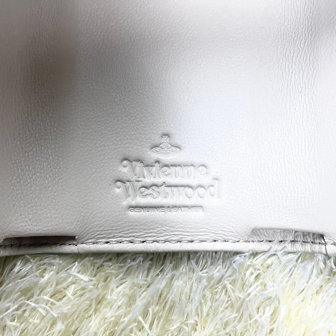 未使用に近い ヴィヴィアンウエストウッド 折財布 ブルー 三つ折り財布 レター