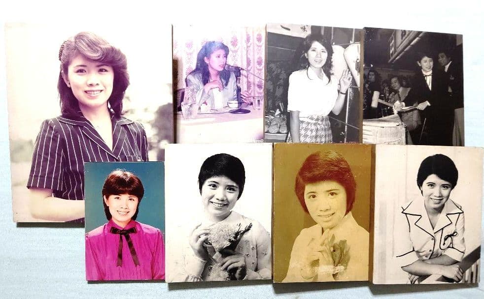 ❀森昌子 木製パネル ポスター 8枚 当時品 昭和レトロ アイドル 歌手❀