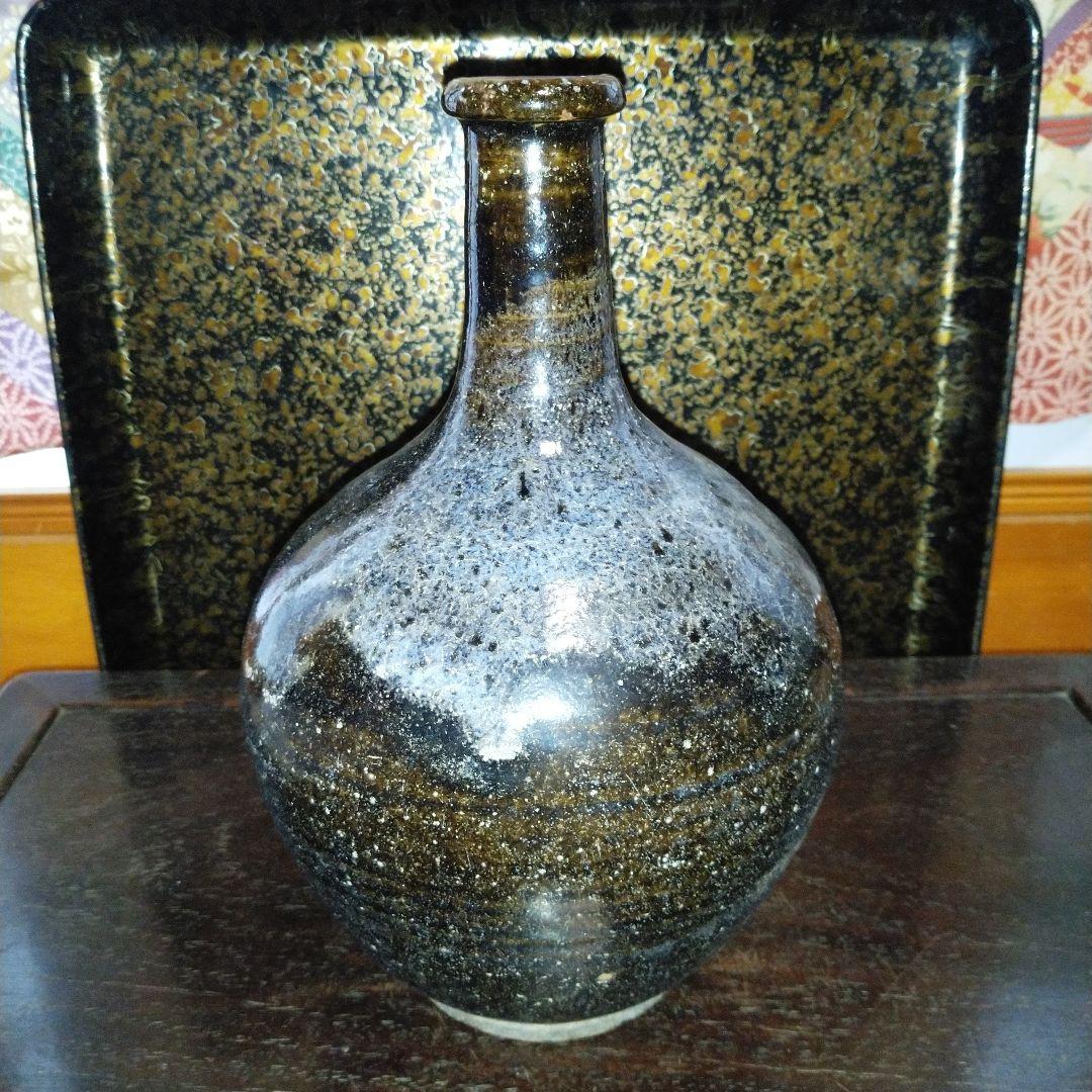 NO355 鍛冶町焼　徳利　岩手県