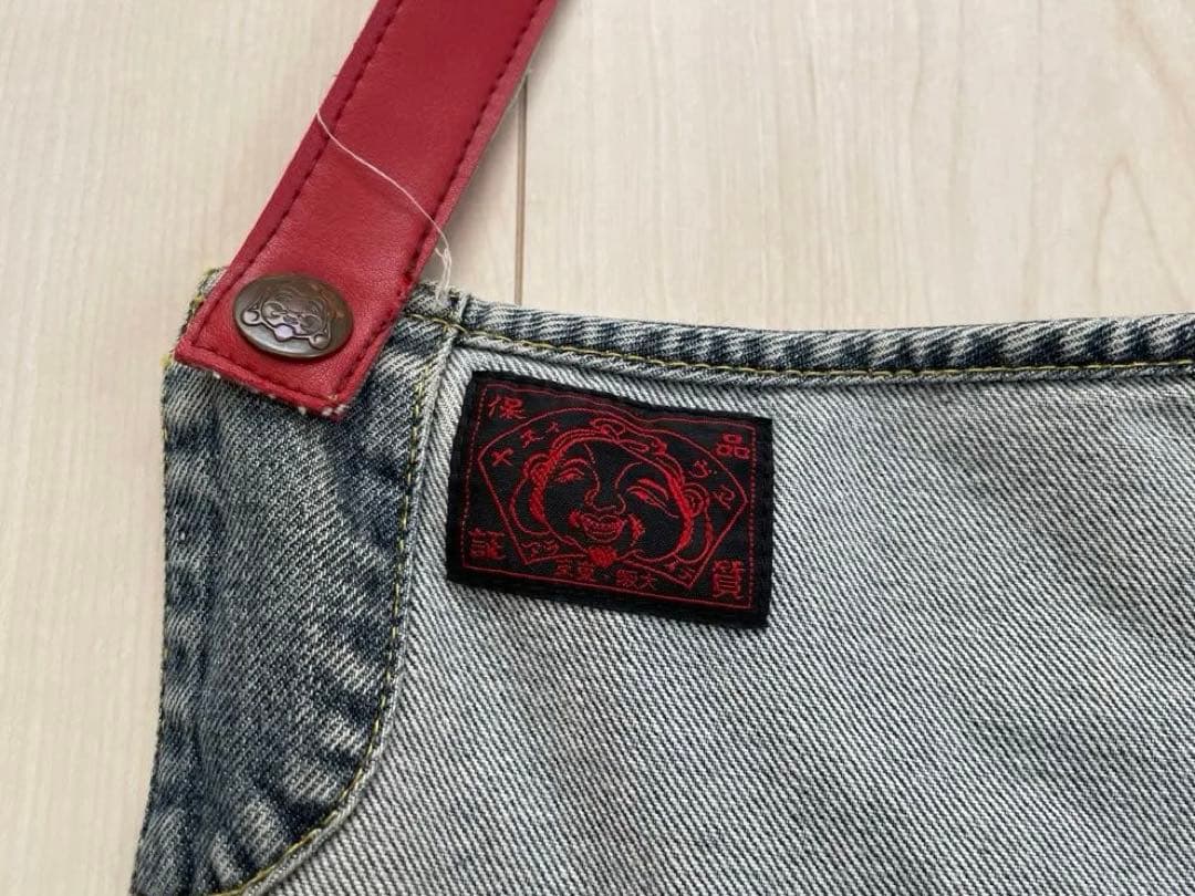 evisu デニムエプロン 前掛け インディゴ　ビンテージ（エヴィス エビス）