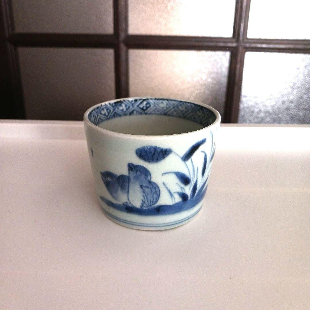 古伊万里　夫婦うずら草文