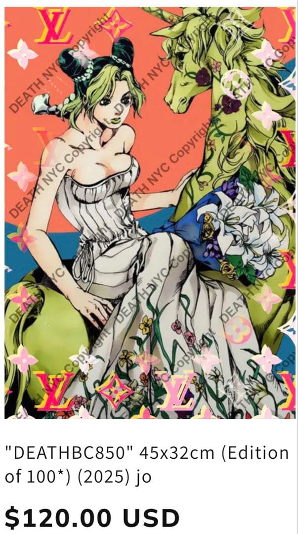 世界限定100枚 DEATH NYC アート ポスター jo01