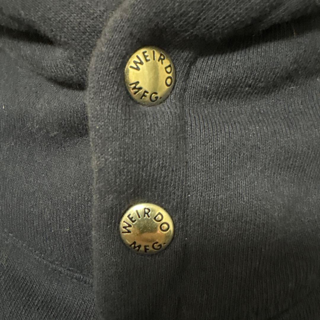WEIRDO ウィアード 40'S スナップ スウェットパーカー　ネイビー　M