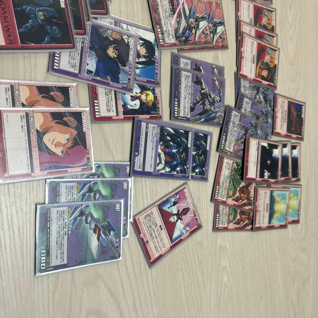 ソルト ガンダムウォー 赤、紫デッキACEダブルオーライザー