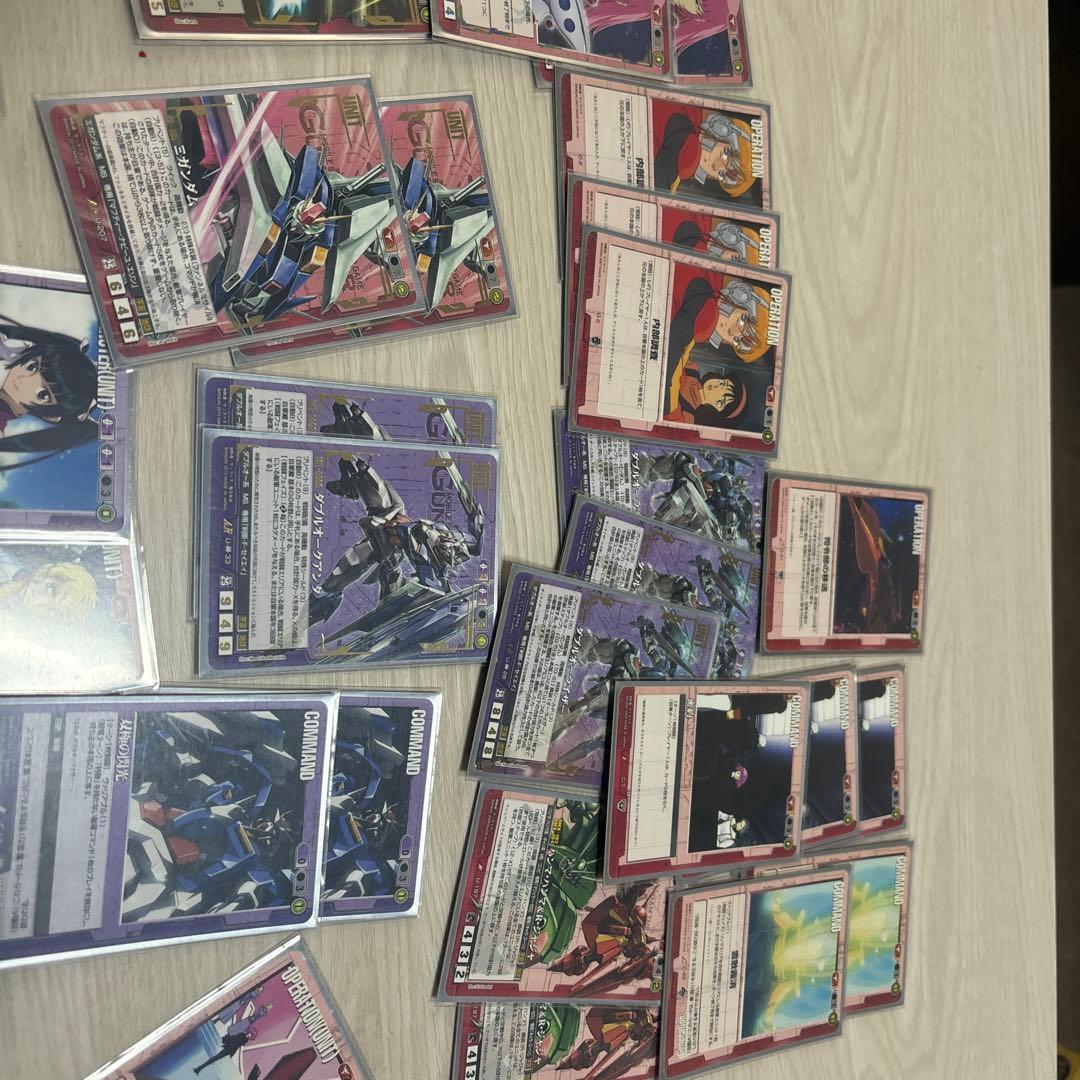 ソルト ガンダムウォー 赤、紫デッキACEダブルオーライザー