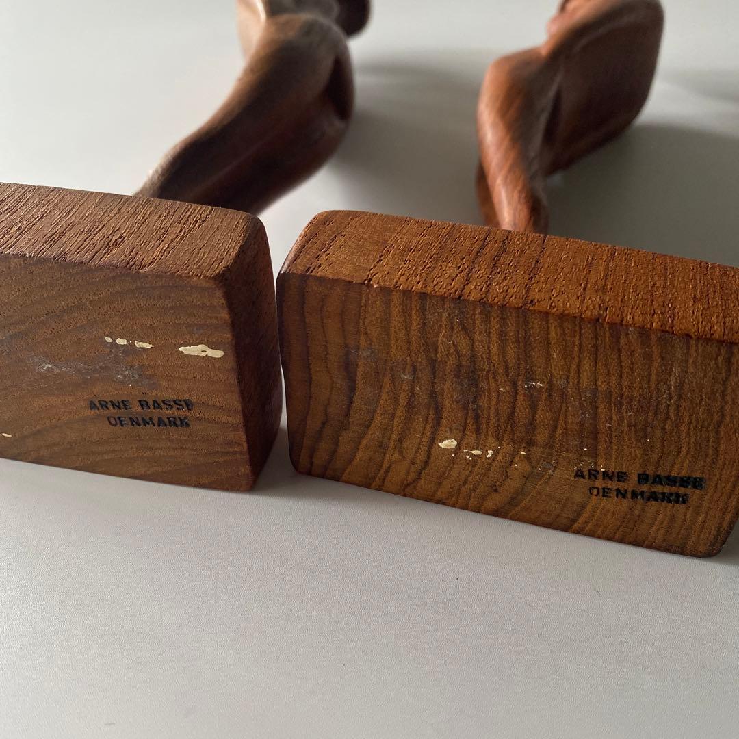 Arne Basse アルネ・バッセ チーク無垢 オブジェ デンマーク製
