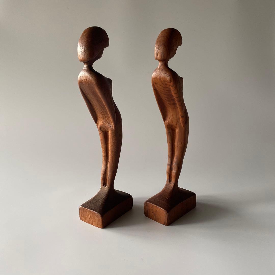 Arne Basse アルネ・バッセ チーク無垢 オブジェ デンマーク製