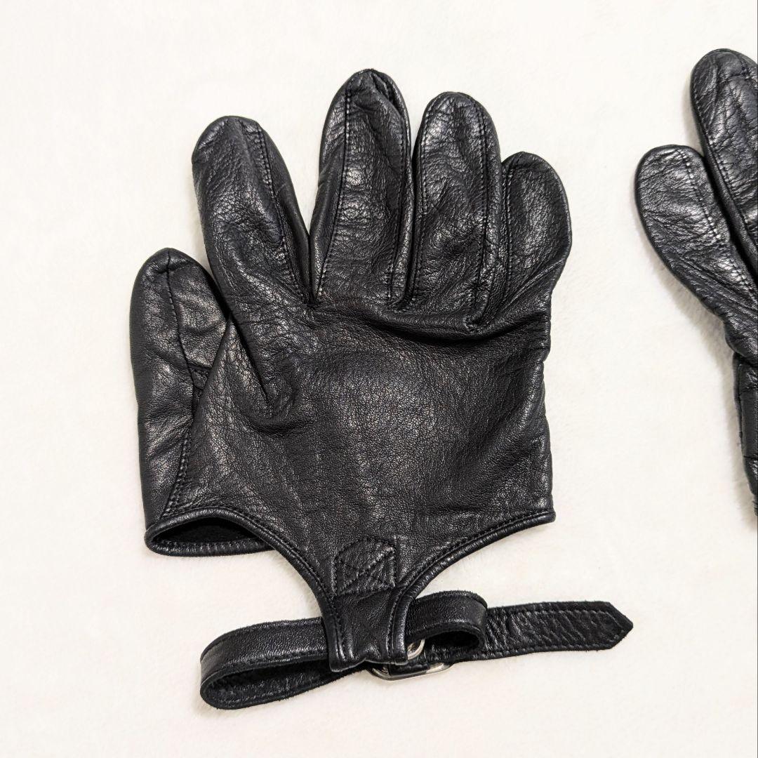 ジャンポールゴルチエ レザーグローブ ブラック
