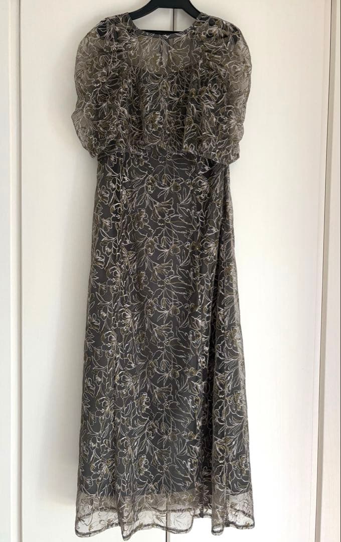 花柄刺繍 レースボレロ キャミワンピース ２点セット