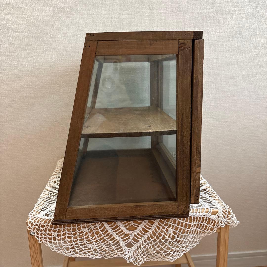 北欧　昭和レトロ　ヴィンテージ　木製ディスプレイケース