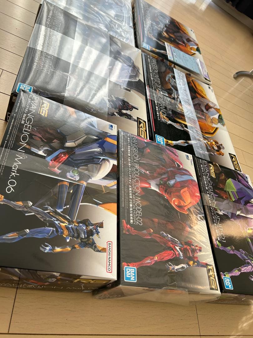 【未開封】RG エヴァンゲリオン 零・初・2・3・4・6号機セット