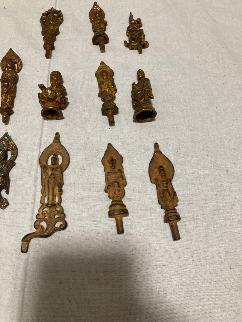 仏像 15点セット 銅製 約6㎝