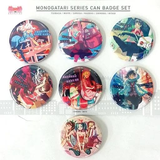 【レア】　物語シリーズ セカンドシーズン 缶バッジセット(7個組)