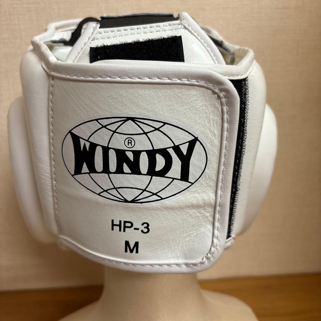 新品WINDY ボクシングヘッドギア HP-3 Mサイズ ホワイト　ウインディ