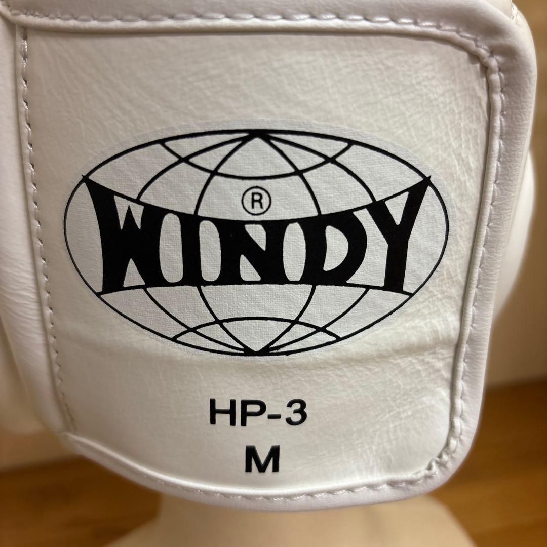 新品WINDY ボクシングヘッドギア HP-3 Mサイズ ホワイト　ウインディ