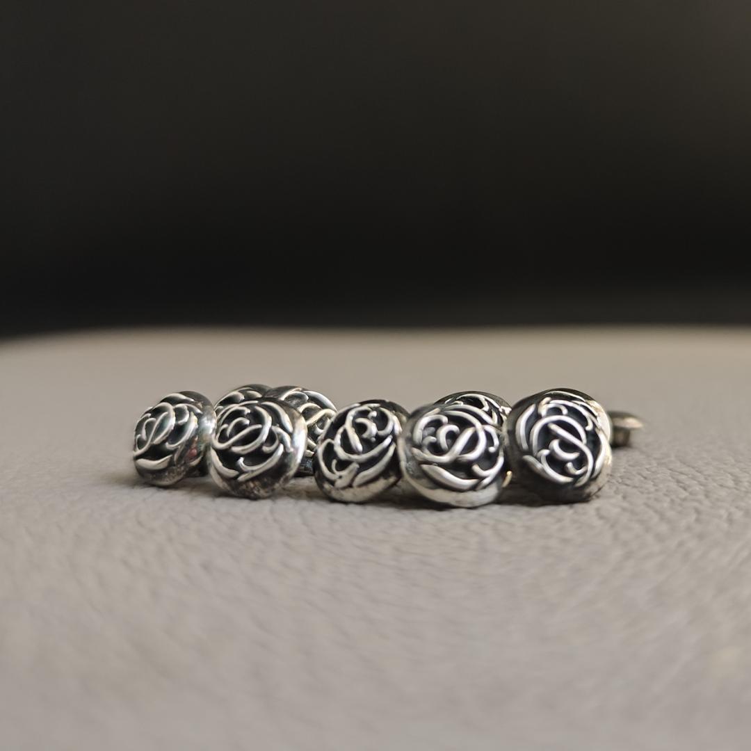 CHROME HEARTS クロムハーツ フローラルボタン スモール 9個