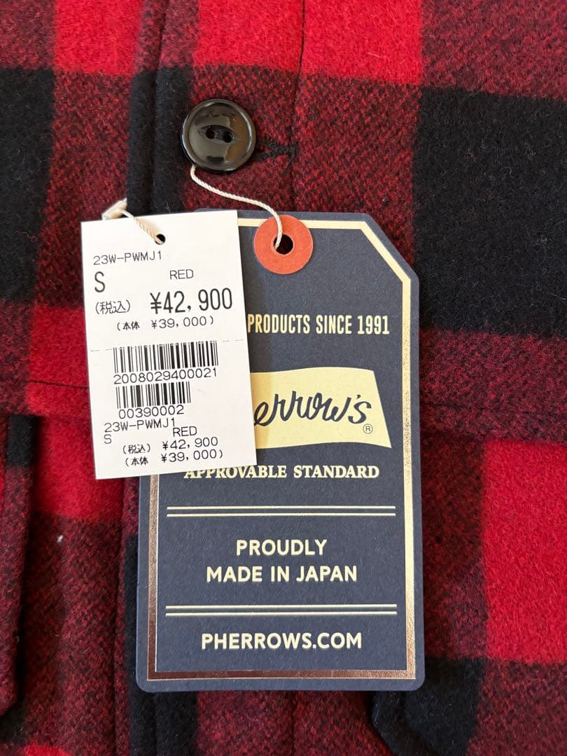 Pherrow's フェローズ ブロックチェック マッキーノジャケット