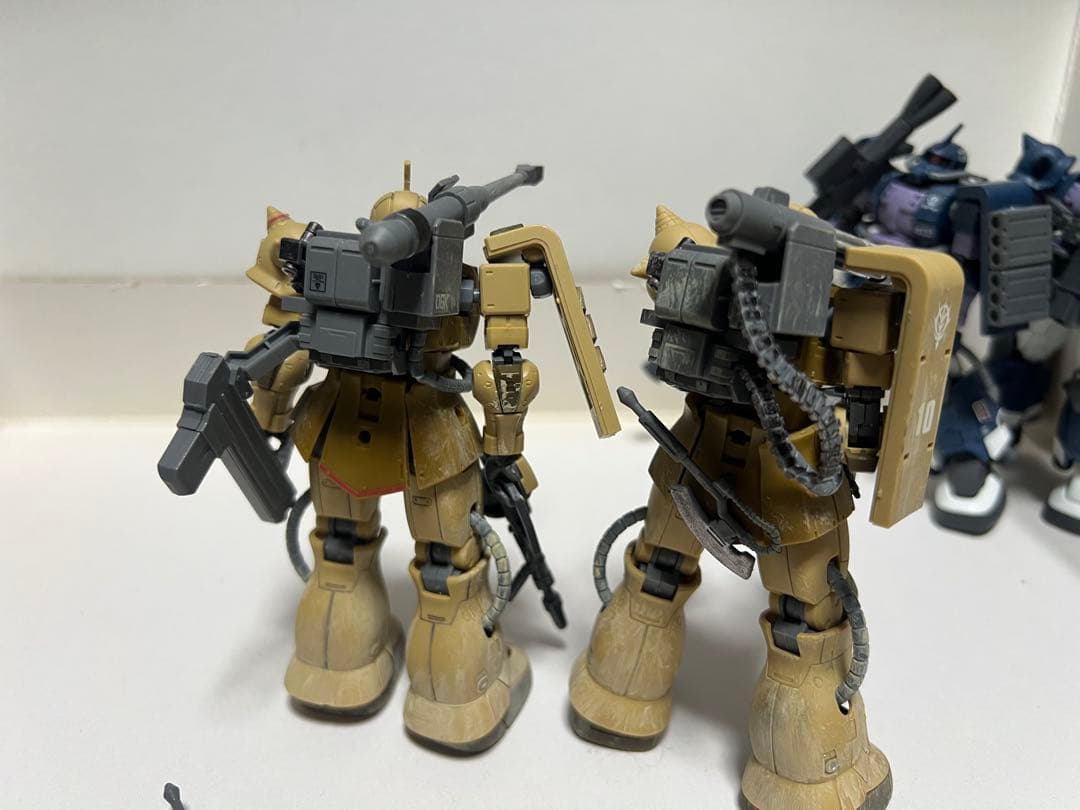 完成品 6体セットHG UCオリジンザクII /カスタム ウェザリング