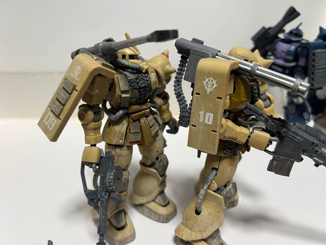 完成品 6体セットHG UCオリジンザクII /カスタム ウェザリング