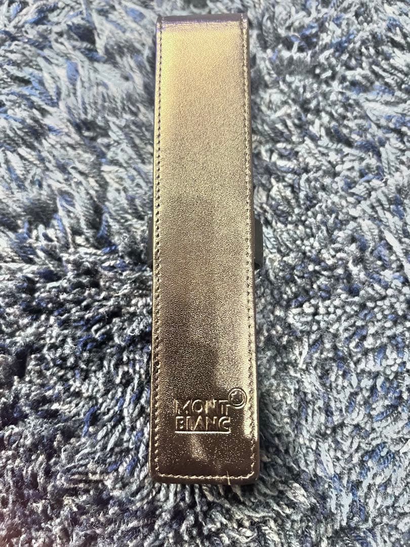 MONTBLANC ブラック　レザー 筆箱