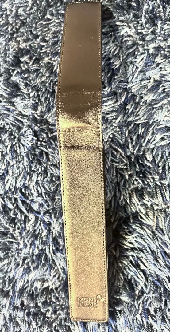 MONTBLANC ブラック　レザー 筆箱