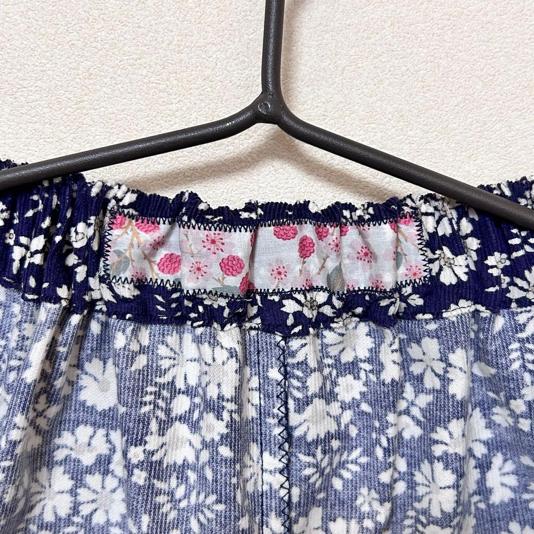 みっこ☆リバティ生地使用☆ガウチョパンツ☆カペル