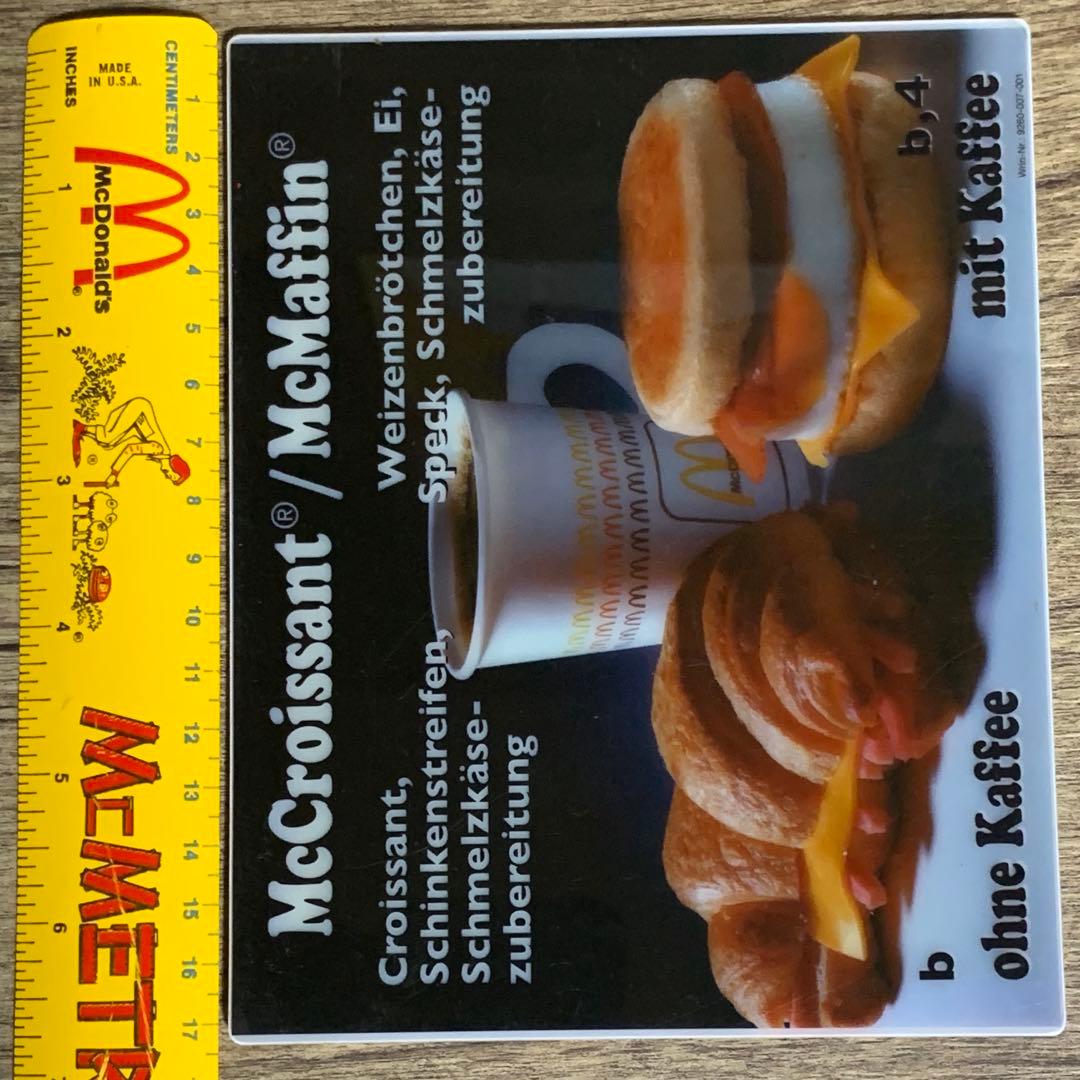 90年代 ドイツ マクドナルド 店舗備品 ディスプレイ 看板 サイン レア