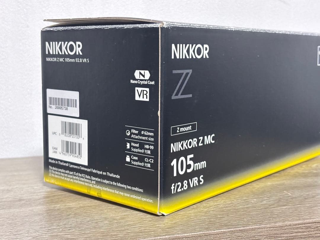 NIKKOR Z MC 105mm f/2.8 VR S（フィルター付き）