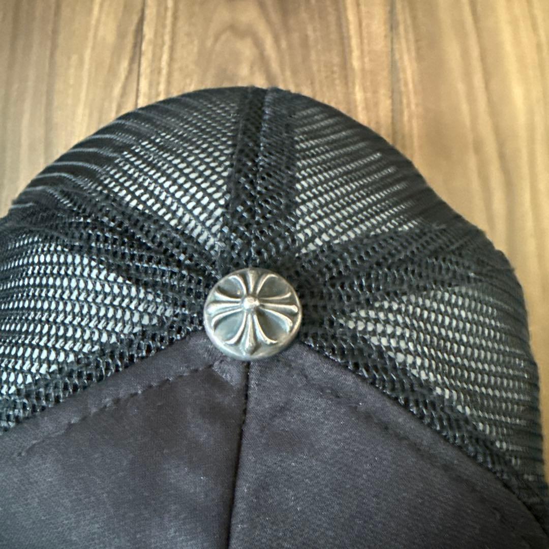 Chrome HeartsクロムハーツFUCKレザーパッチトラッカーキャップ帽子