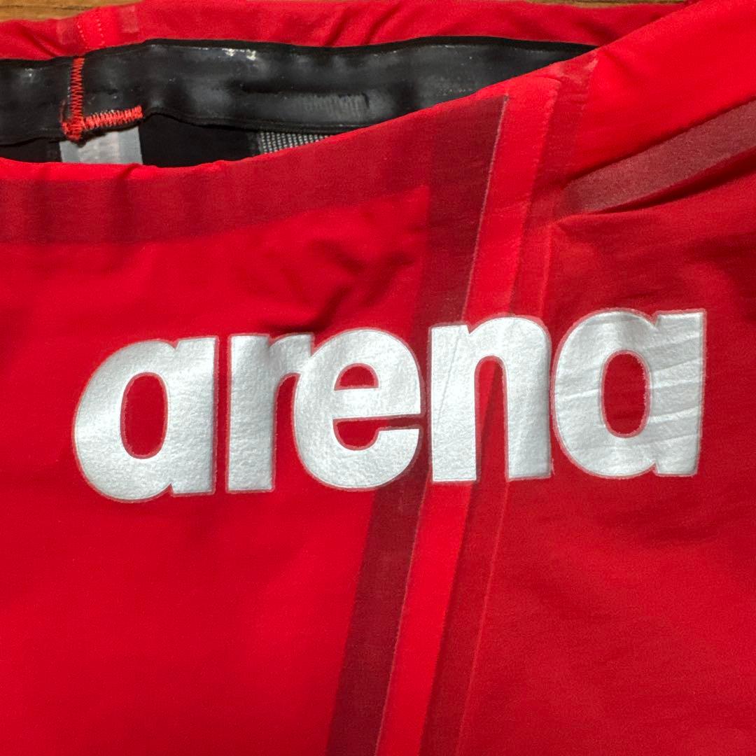 arena FINA公認 競泳用高速水着 レッド　サイズSSS