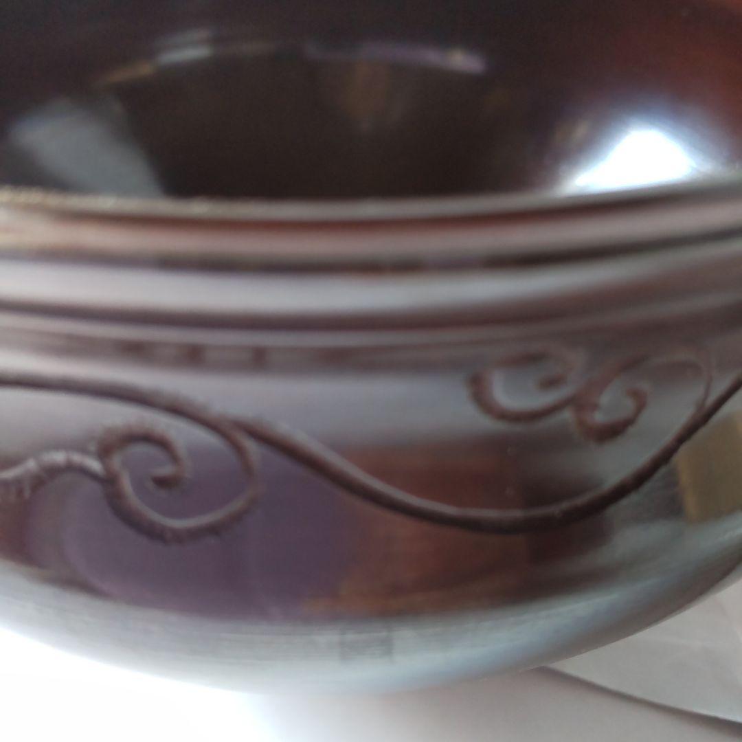 風炉師 鳳泉 作 鵬雲斎好 唐草彫 建水 唐銅製 共箱 茶道具 茶器 美品 です