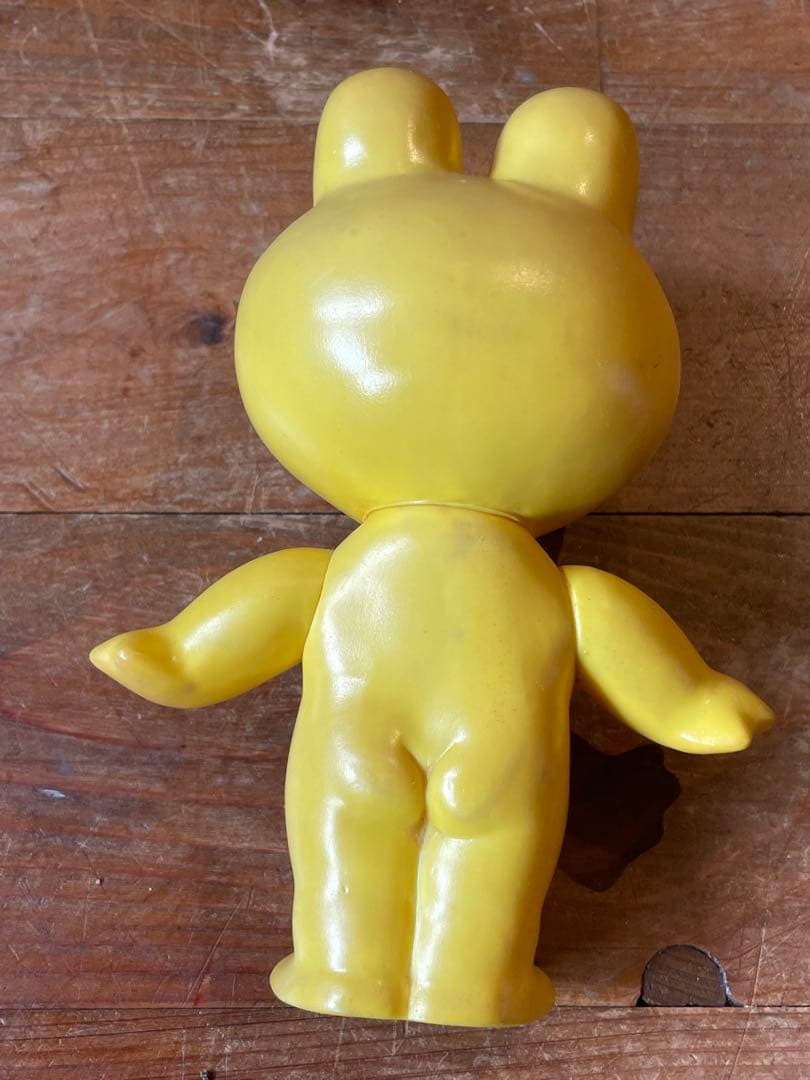 新春特別値下げ❣️コーワ ケロちゃん　イエロー カエル 花火 ソフビ人形 企業モノ