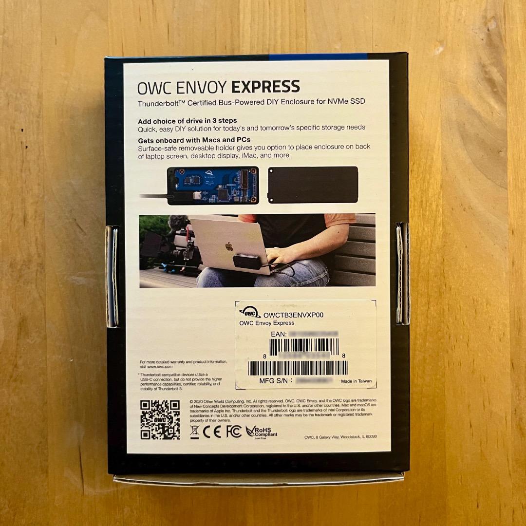 OWC Envoy Express 外付けSSD (NVMe) ケース
