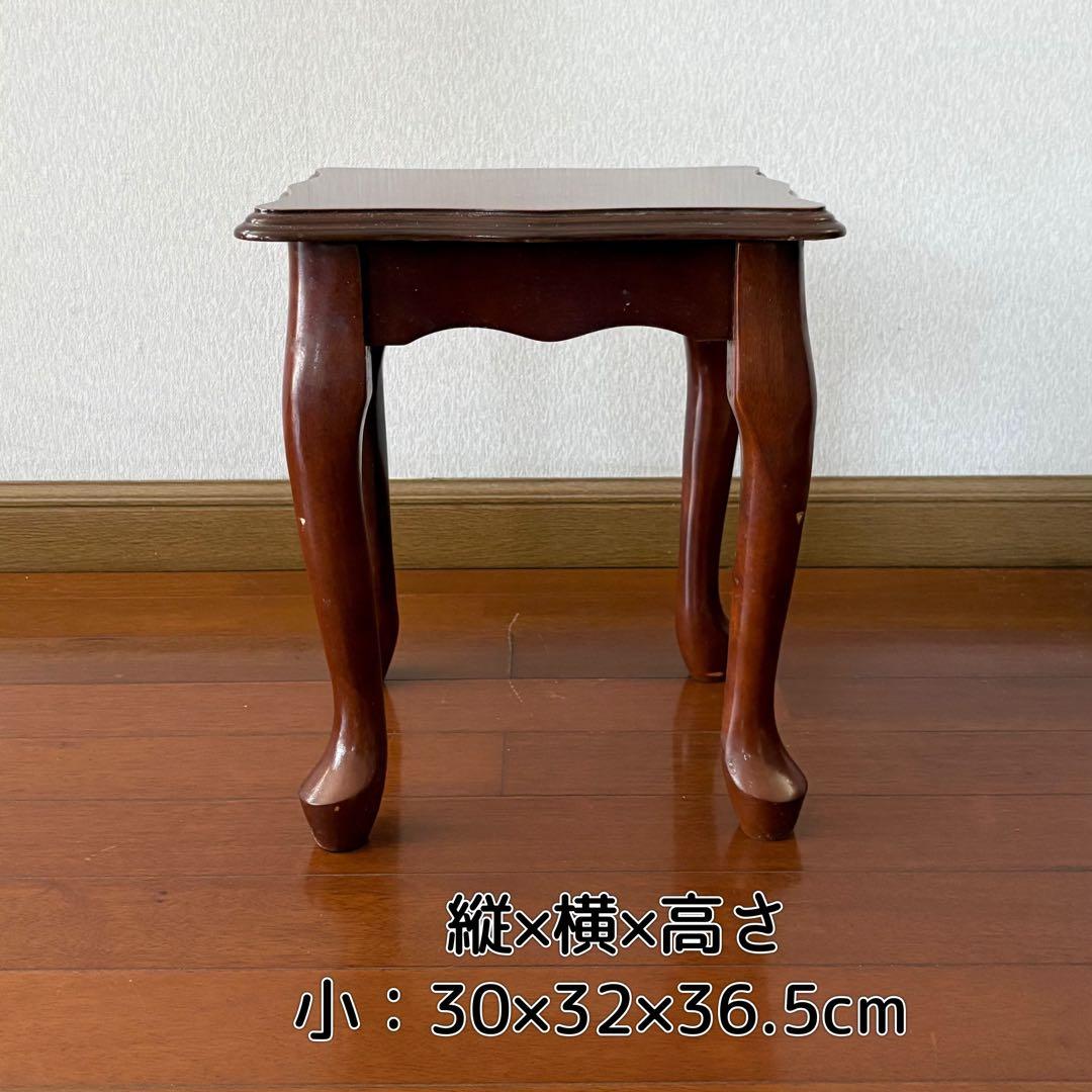 木製　ネストテーブル　入れ子　アンティーク　3個セット　まとめ売り