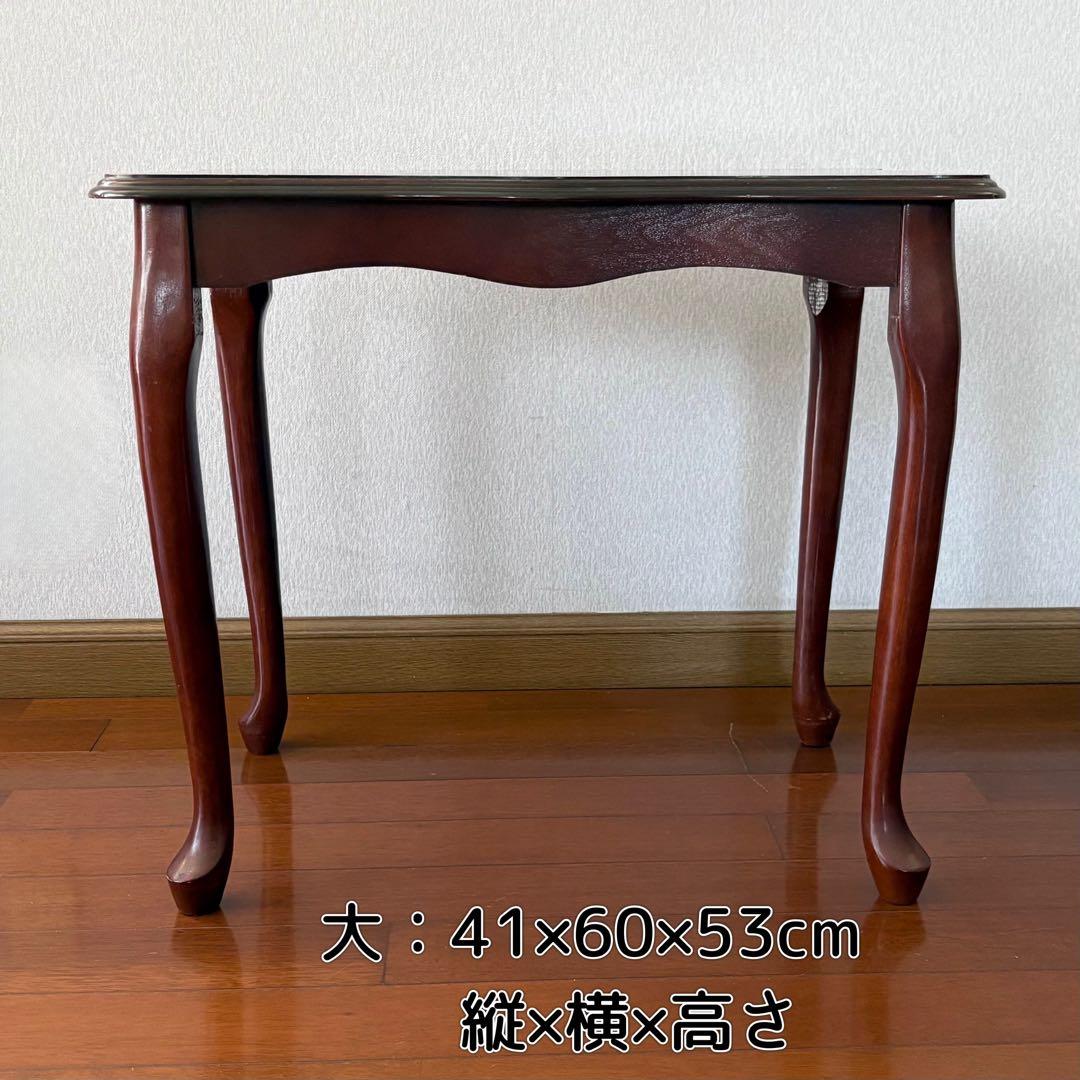 木製　ネストテーブル　入れ子　アンティーク　3個セット　まとめ売り