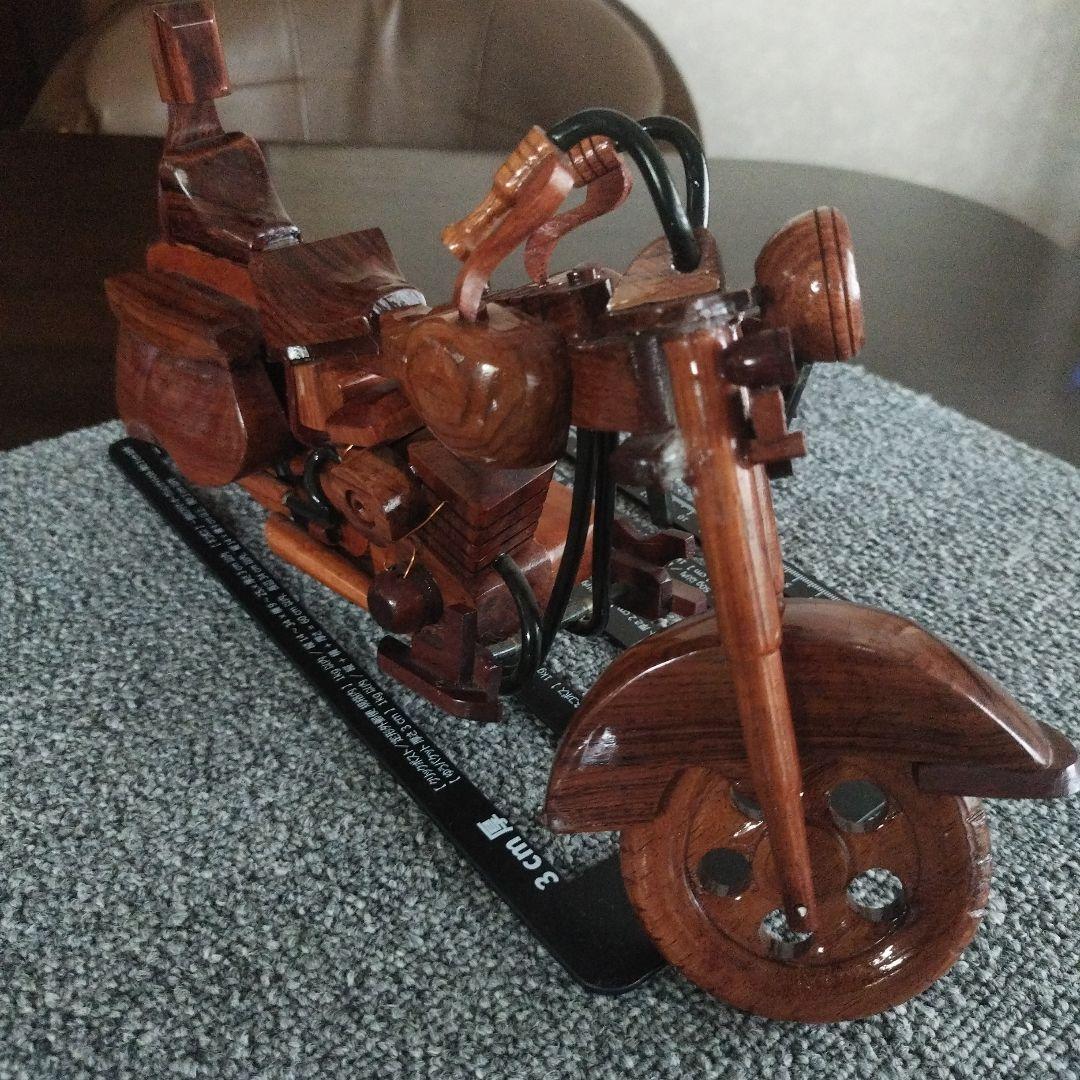 ハーレーダビッドソン 木製手作り 2023年のハワイ山火事 お見舞申し上げます