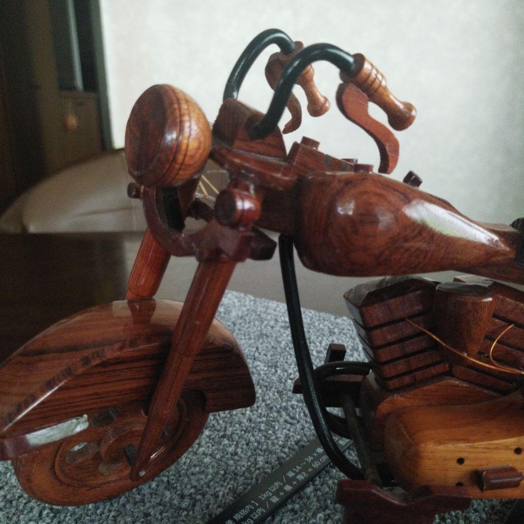 ハーレーダビッドソン 木製手作り 2023年のハワイ山火事 お見舞申し上げます